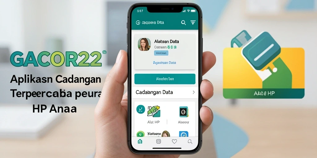 Antarmuka GACOR22 menampilkan fitur cadangan data yang mudah digunakan.