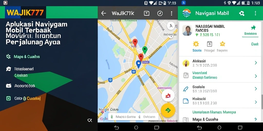 Antarmuka pengguna WAJIK777 yang memudahkan navigasi mobil.